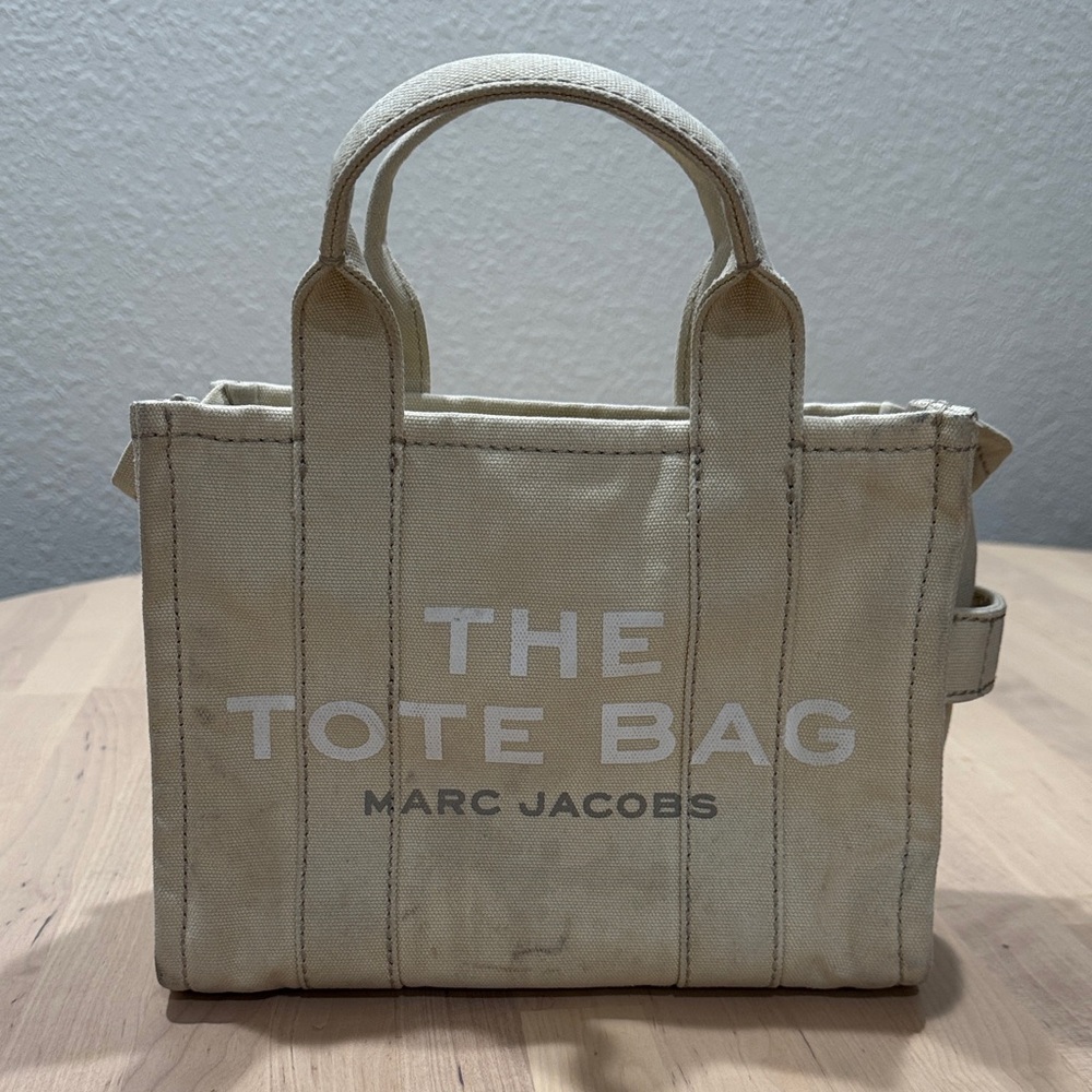 Marc Jacobs Beige Canvas Tote Bag